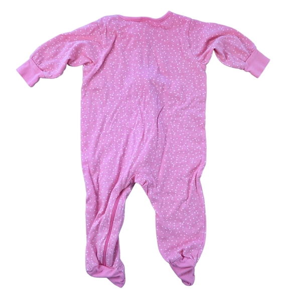 ✨Bundle of 3 Baby Girl Cotton Zip Footed Sleepers | Size 3–6 Months✨ - Picture 3 of 15
